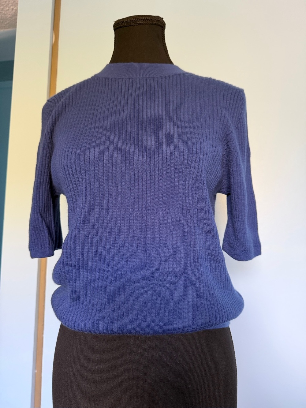 Classic Short-Sleeve Ribbed Sweater - Uniqlo